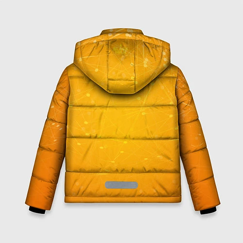 Зимняя куртка для мальчика Bitcoin Orange / 3D-Черный – фото 2