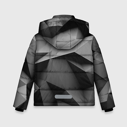 Зимняя куртка для мальчика Gray abstraction / 3D-Черный – фото 2