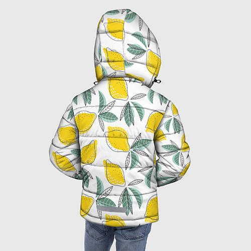 Зимняя куртка для мальчика Лимончики / 3D-Красный – фото 4