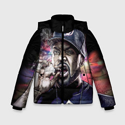 Куртка зимняя для мальчика Ice Cube: Big boss, цвет: 3D-черный
