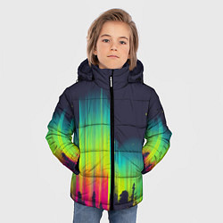 Куртка зимняя для мальчика Северное сияние, цвет: 3D-светло-серый — фото 2