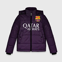 Куртка зимняя для мальчика Barcelona FC: Violet, цвет: 3D-светло-серый