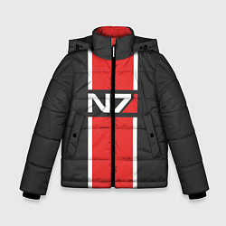 Куртка зимняя для мальчика Mass Effect: N7, цвет: 3D-черный