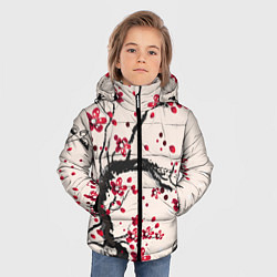 Куртка зимняя для мальчика Сакура, цвет: 3D-светло-серый — фото 2