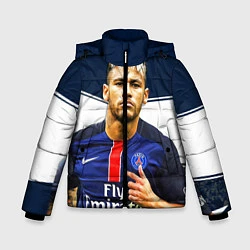 Куртка зимняя для мальчика Neymar: Fly Emirates, цвет: 3D-черный