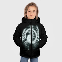 Куртка зимняя для мальчика Чужой в желудке, цвет: 3D-черный — фото 2