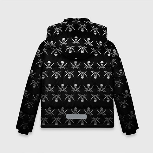 Зимняя куртка для мальчика Пиратский pattern / 3D-Черный – фото 2