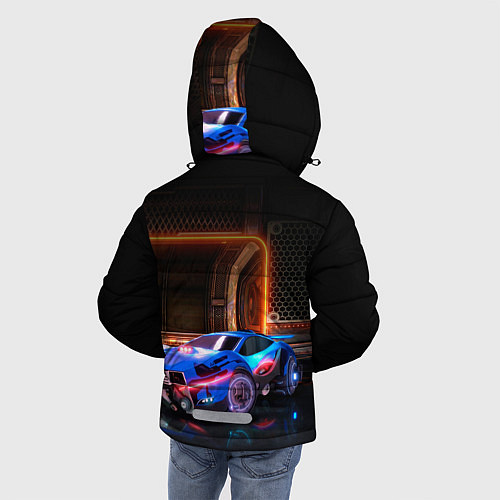 Зимняя куртка для мальчика Rocket League / 3D-Красный – фото 4