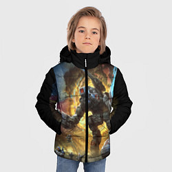 Куртка зимняя для мальчика BattleTech, цвет: 3D-черный — фото 2