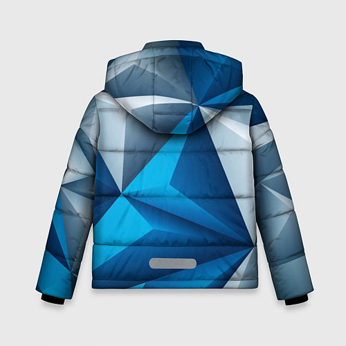Зимняя куртка для мальчика Ледяная Абстракция / 3D-Черный – фото 2