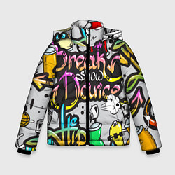Куртка зимняя для мальчика Break Show Dance, цвет: 3D-черный