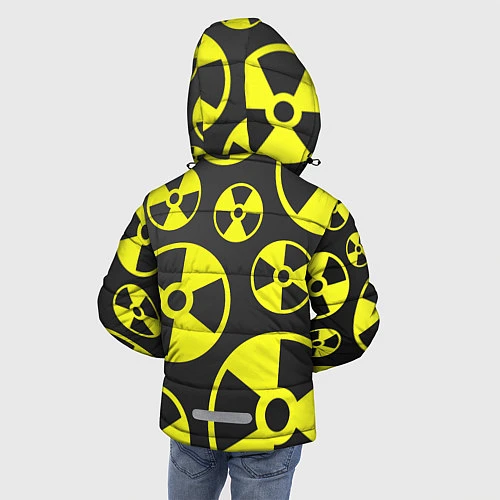 Зимняя куртка для мальчика Радиация / 3D-Светло-серый – фото 4