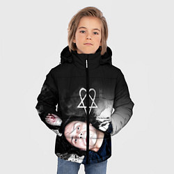 Куртка зимняя для мальчика HIM, цвет: 3D-черный — фото 2