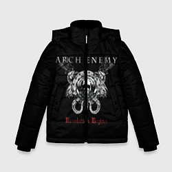 Куртка зимняя для мальчика Arch Enemy: Revolution Begins, цвет: 3D-черный