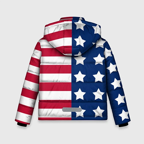 Зимняя куртка для мальчика USA Flag / 3D-Черный – фото 2