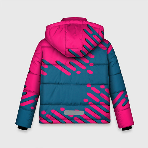 Зимняя куртка для мальчика Геометрия будущего / 3D-Черный – фото 2