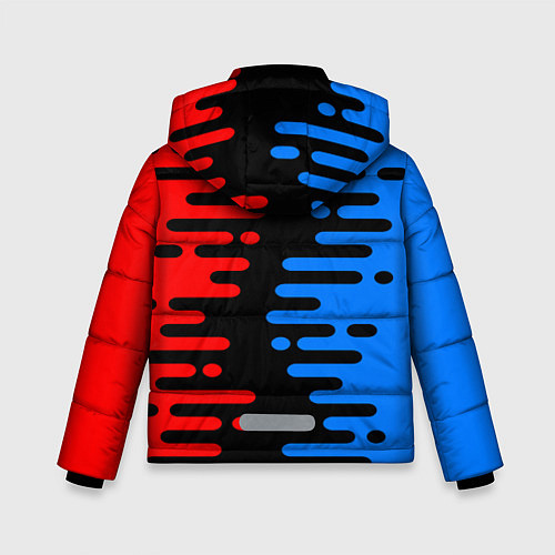 Зимняя куртка для мальчика Форма абстракции / 3D-Черный – фото 2