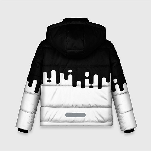 Зимняя куртка для мальчика Чёрно-белый узор / 3D-Черный – фото 2