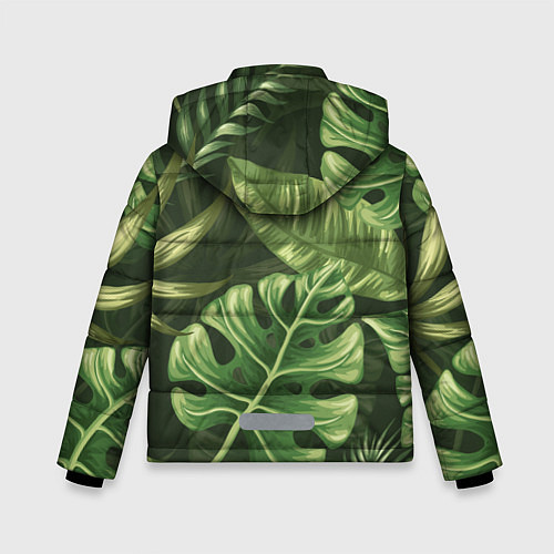 Зимняя куртка для мальчика Доисторический лес / 3D-Черный – фото 2