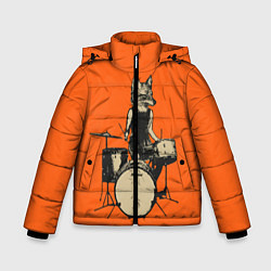 Куртка зимняя для мальчика Drums Fox, цвет: 3D-красный
