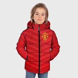 Куртка зимняя для мальчика FC Manchester United: Reverse, цвет: 3D-красный — фото 2