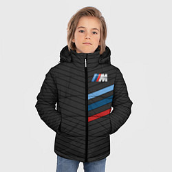Куртка зимняя для мальчика BMW: M Tricolor Sport, цвет: 3D-черный — фото 2