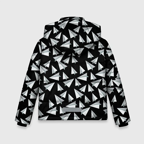 Зимняя куртка для мальчика Imagine Dragons: Paper airplanes / 3D-Черный – фото 2