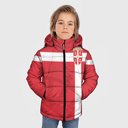 Куртка зимняя для мальчика Сборная Сербии, цвет: 3D-черный — фото 2