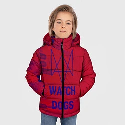 Куртка зимняя для мальчика Watch Dogs: Hacker Collection, цвет: 3D-светло-серый — фото 2