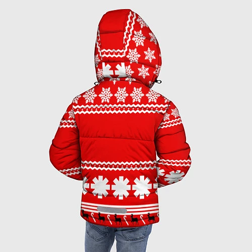 Зимняя куртка для мальчика RHCP: New Year / 3D-Красный – фото 4