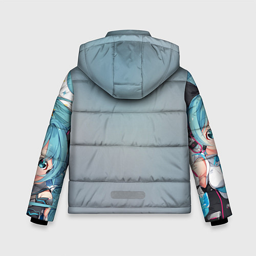 Зимняя куртка для мальчика Hatsune Miku / 3D-Черный – фото 2