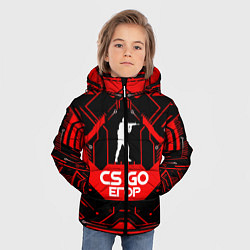 Куртка зимняя для мальчика CS:GO - Егор, цвет: 3D-светло-серый — фото 2