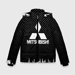 Куртка зимняя для мальчика Mitsubishi: Black Side, цвет: 3D-светло-серый