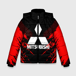 Куртка зимняя для мальчика Mitsubishi: Red Anger, цвет: 3D-черный