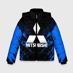 Куртка зимняя для мальчика Mitsubishi: Blue Anger, цвет: 3D-светло-серый