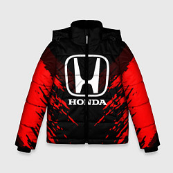 Куртка зимняя для мальчика Honda: Red Anger, цвет: 3D-черный