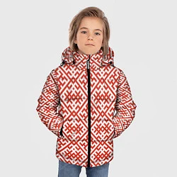 Куртка зимняя для мальчика Духобор: Обережная вышивка, цвет: 3D-черный — фото 2