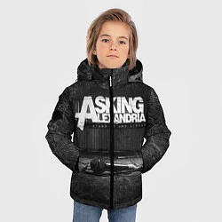 Куртка зимняя для мальчика Asking Alexandria: Black Micro, цвет: 3D-светло-серый — фото 2