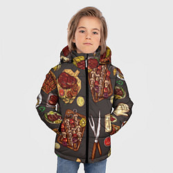 Куртка зимняя для мальчика Шашлычное раздолье, цвет: 3D-светло-серый — фото 2