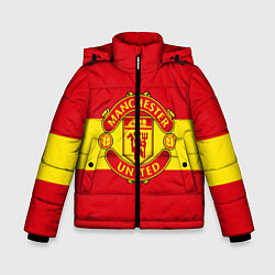 Куртка зимняя для мальчика FC Man United: Red Style, цвет: 3D-светло-серый