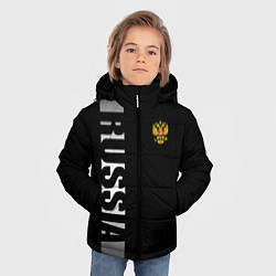 Куртка зимняя для мальчика Russia: Black Line, цвет: 3D-черный — фото 2