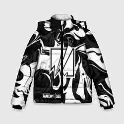 Куртка зимняя для мальчика Rainbow Six: Black & White, цвет: 3D-красный