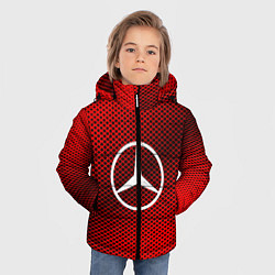 Куртка зимняя для мальчика Mercedes: Red Carbon, цвет: 3D-светло-серый — фото 2