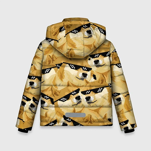 Зимняя куртка для мальчика Doge: Deal with it / 3D-Черный – фото 2