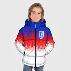 Куртка зимняя для мальчика Сборная Англии: Тренировочная ЧМ-2018, цвет: 3D-светло-серый — фото 2