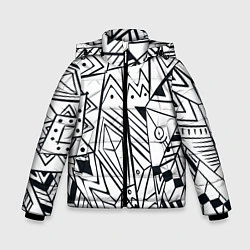 Куртка зимняя для мальчика Boho Style, цвет: 3D-черный