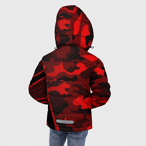 Зимняя куртка для мальчика CS:GO Red Camo / 3D-Красный – фото 4