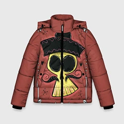 Куртка зимняя для мальчика Dia de los Muertos, цвет: 3D-черный
