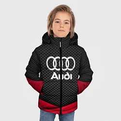 Куртка зимняя для мальчика Audi: Grey Carbon, цвет: 3D-черный — фото 2