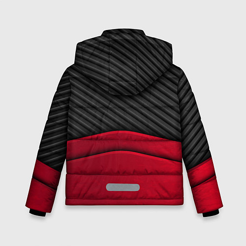 Зимняя куртка для мальчика Mercedes Benz: Red Carbon / 3D-Черный – фото 2